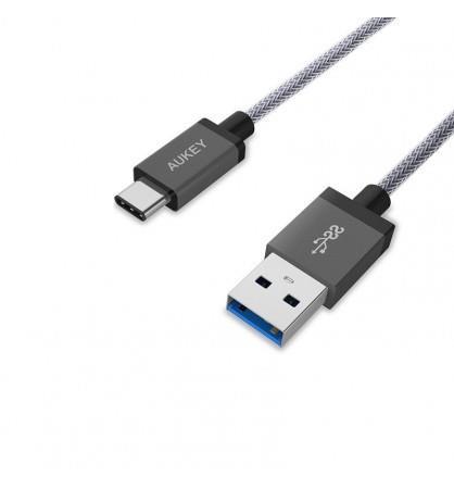 کابل تبدیل USB 3.0 به USB-C آکی مدل CB-CD2 به طول 100 سانتی متر Aukey CB-CD2 USB 3.0 To USB-C Cable 100cm