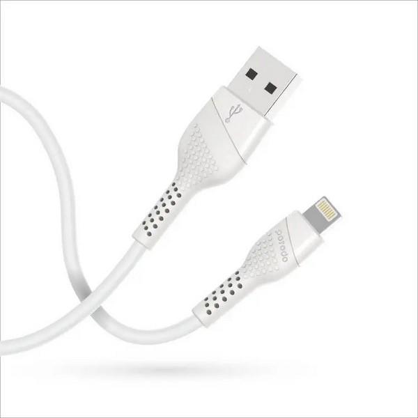 کابل USB-A TO LIGHTNING 1.2 متری پرودو مدل PORPDP PB-LN12-WH