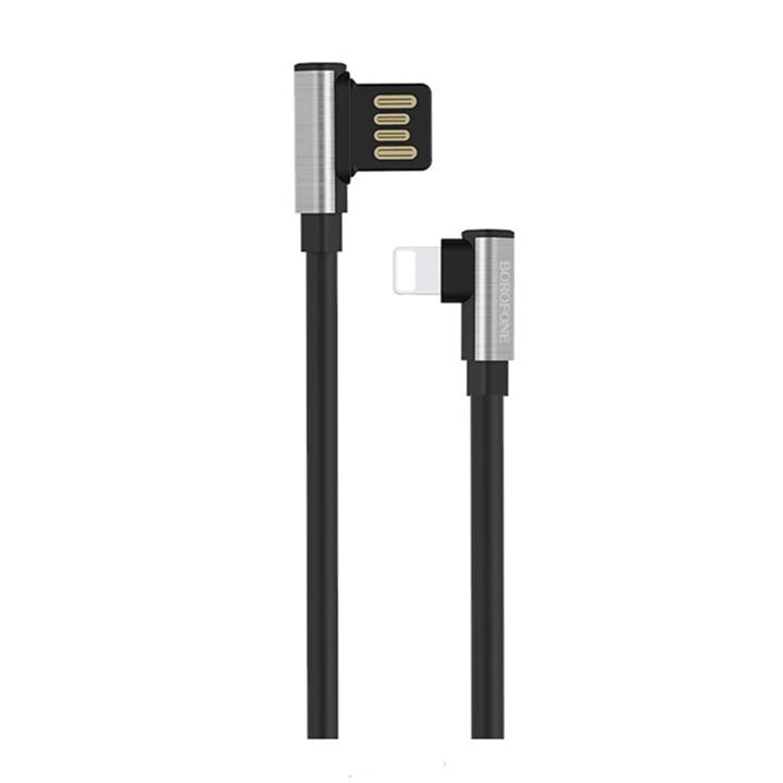 کابل تبدیل USB به لایتنینگ بروفون مدل BU5 طول 1.2 متر BOROFONE BU5 USB to Lightning Cable 1.2m
