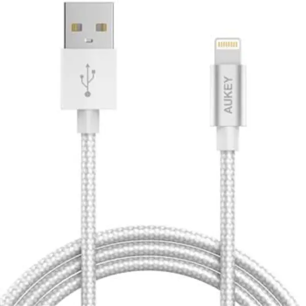 کابل تبدیل USB به لایتنینگ آکی مدل CB-D16 طول 1.2 متر Aukey CB-D16 USB To Lightning Cable 1.2m