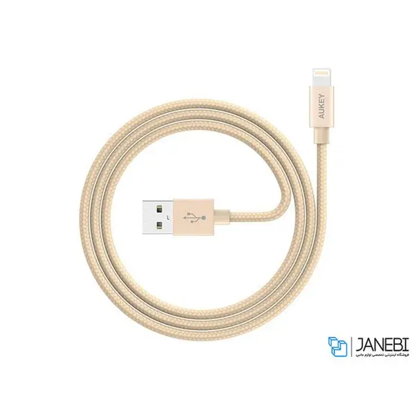 کابل تبدیل USB به لایتنینگ آکی مدل CB-D16 طول 1.2 متر Aukey CB-D16 USB To Lightning Cable 1.2m