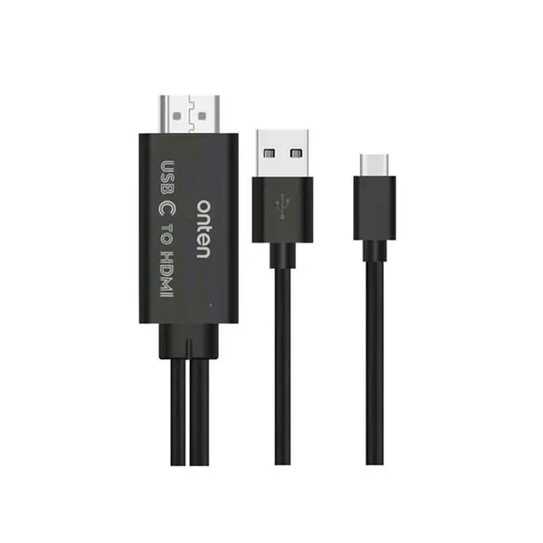 کابل تبدیل USB-C به HDMI اونتن مدل OTN-9572S طول 1.8 متر -