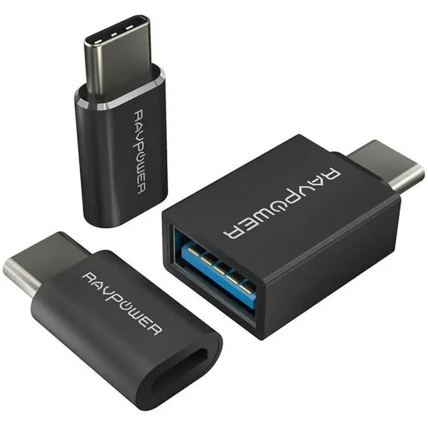 مبدل USB-C به microUSB/USB 3.0 راو پاور مدل RP-PC007 RavPower RP-PC007 USB-C to microUSB/USB 3.0 Converter