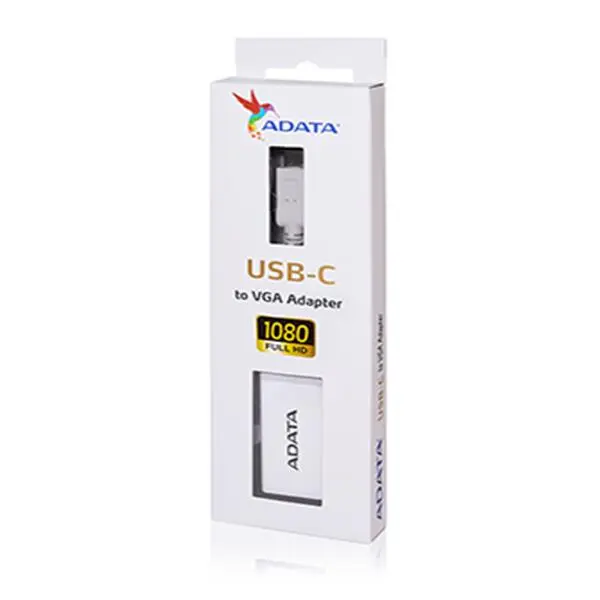 مبدل USB-C به VGA ای دیتا مدل ACVGAPL ADATA ACVGAPL USB-C To VGA Adapter