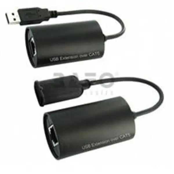 توسعه دهنده سیگنال USB Extender over Cat5 بافو BF-4902 BAFO Bafo BF-4902 USB2.0 Over Cat.5 Extender Adapter 40m - 5