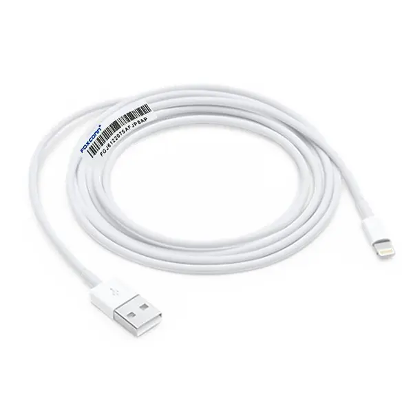 کابل تبدیل USB به لایتنینگ فاکسکان مدل ip 6 طول 2 متر -