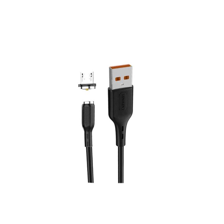 کابل تبدیل مغناطیسی USB به MicroUSB دنمن مدل D18V طول 1 متر -