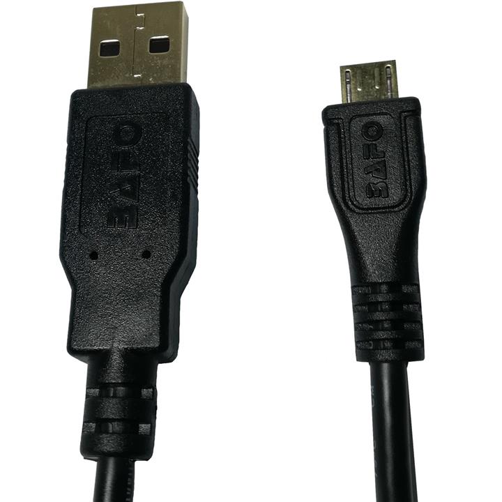 کابل تبدیل USB به microUSB بافو مدل AMicB طول 1.5 متر USB 2.0A MALE TO MICRO B MALE Black 1.5M