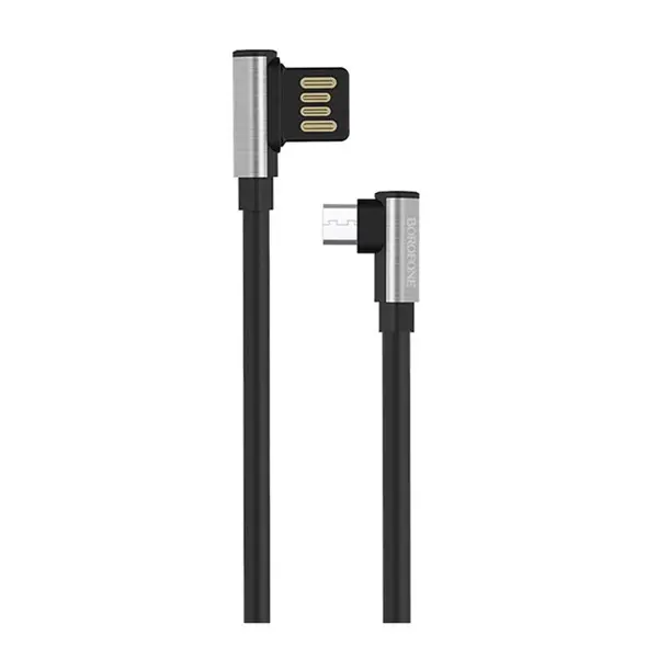 کابل تبدیل USB به microUSB بروفون مدل BU5 طول 1.2 متر BOROFONE BU5 USB to microUSB Cable 1.2m - 5