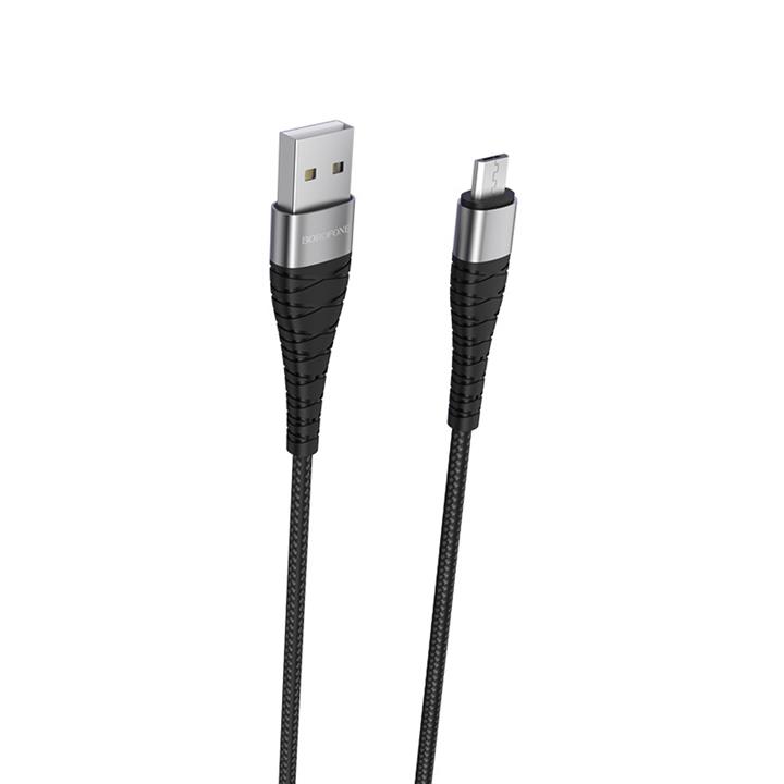 کابل تبدیل USB به Micro-USB بروفون مدل BX32 BOROFONE BX32 USB to MicroUSB Cable 1m