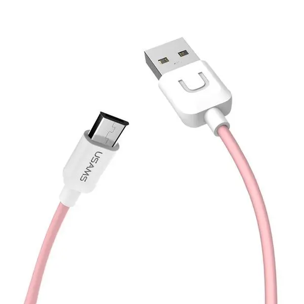 کابل تبدیل USB به microUSB یوسامز سری U-TURN مدل US-SJ098 طول 1 متر USAMS U-TURN Series USB To microUSB Cable US-SJ098 - 1m