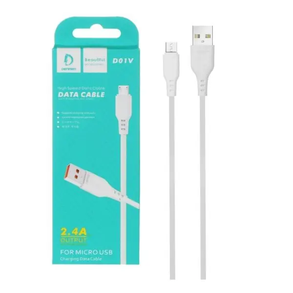 کابل تبدیل USB به microUSB دنمن مدل D01V طول 1 متر  -