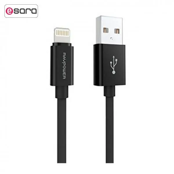 کابل تبدیل USB به لایتنینگ راو پاور مدل RP-CB030 طول 1 متر RAVPower RP-CB030 USB To Lightning Cable 1m