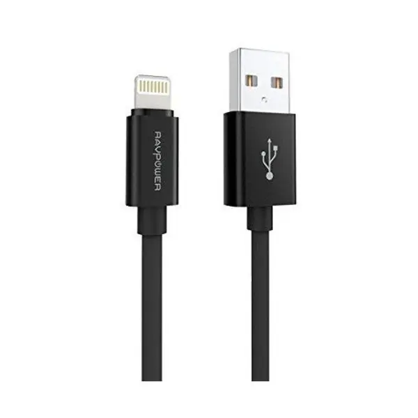 کابل تبدیل USB به لایتنینگ راو پاور مدل RP-CB030 طول 1 متر RAVPower RP-CB030 USB To Lightning Cable 1m