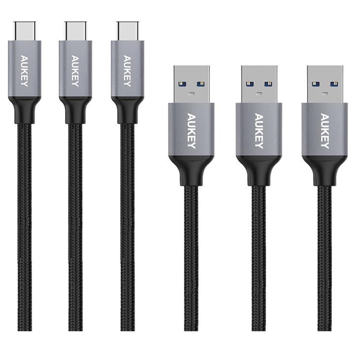 کابل تبدیل USB به USB-C آکی مدل CB-CMD1 طول 1 متر Aukey CB-CMD1 USB To USB-C 1m