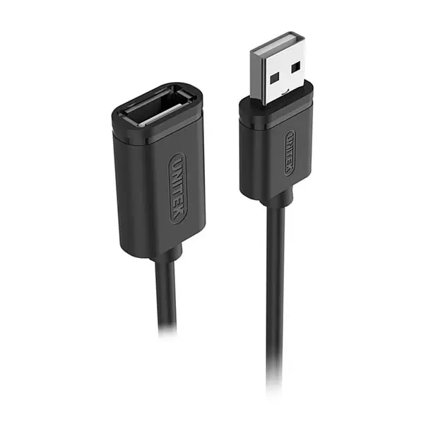 کابل افزایش طول USB یونیتک مدل Y-C418GBK به طول 5 متر Unitek Y-C418GBK USB Extention Cable 5m Unitek Y C418GBK USB To USB Adapter 5m