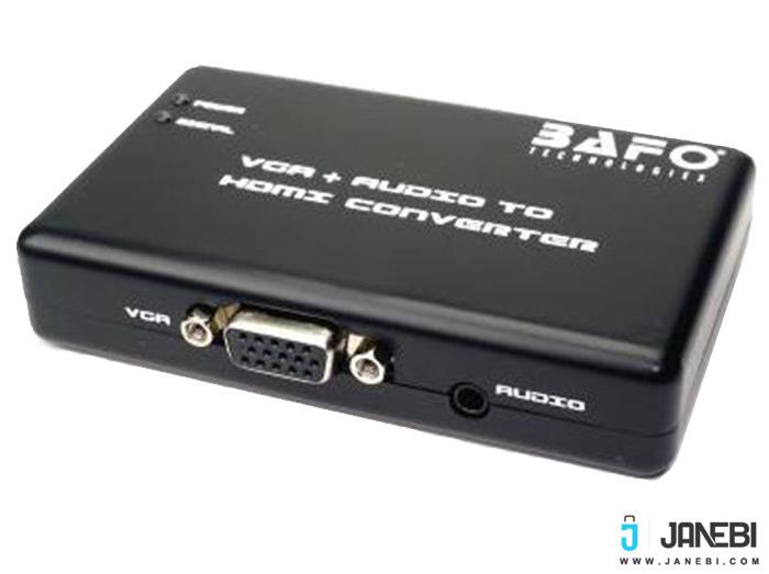 تبدیل VGA به HDMI بافو مدل BF-H101 Bafo BF-H101 VGA to HDMI with audio and power adapter converter