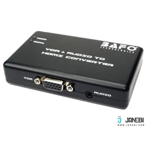 تبدیل VGA به HDMI بافو مدل BF-H101 Bafo BF-H101 VGA to HDMI with audio and power adapter converter