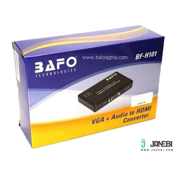 تبدیل VGA به HDMI بافو مدل BF-H101 Bafo BF-H101 VGA to HDMI with audio and power adapter converter