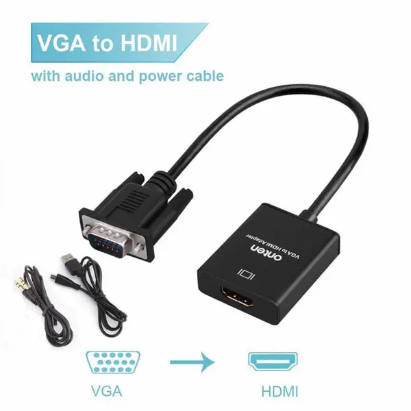 مبدل VGA به HDMI اونتن مدل OTN-5138 ONTEN OTN-5138 VGA To HDMI Adapter