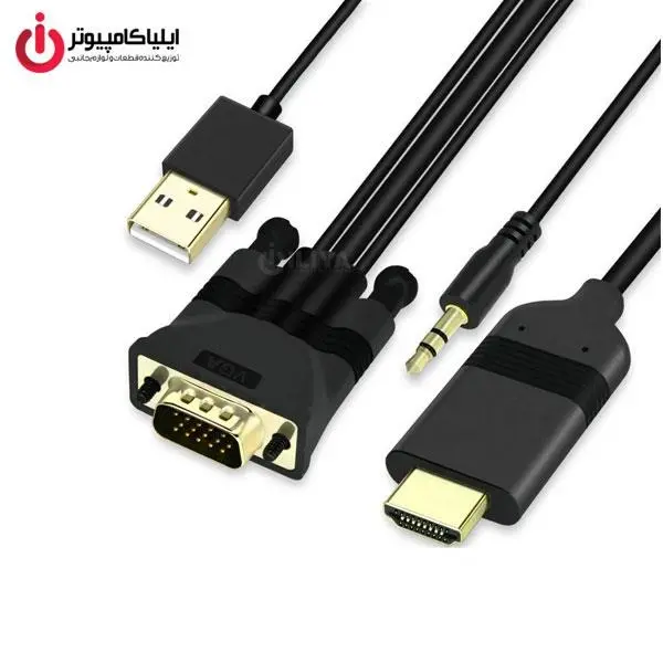 تبدیل تصویر VGA به HDMI برند آنتن مدل OTN-5152 Onten OTN-5152 VGA To HDMI Converter - 5
