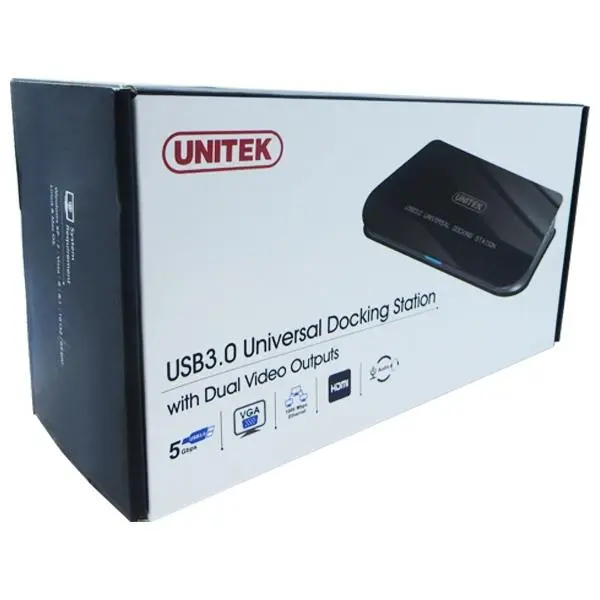 کابل و مبدل داک استیشن یونیورسال یونیتک مدلY-3704 Unitek Y-3704 Universal Docking Station - 4