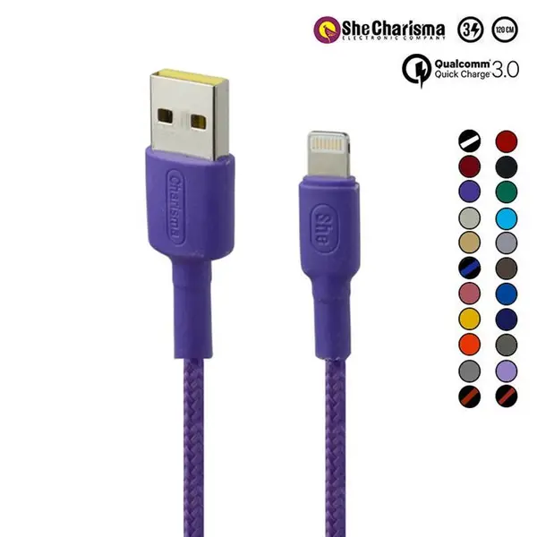 کابل لایتنینگ مدل مهرنام 120CM She Charisma