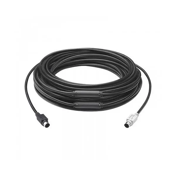 کابل افزایش طول 15 متری لاجیتک مناسب برای کنفرانس روم Group Logitech GROUP 15m Extended Cable for Large Conference Rooms