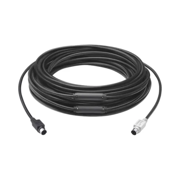 کابل افزایش طول 15 متری لاجیتک مناسب برای کنفرانس روم Group Logitech GROUP 15m Extended Cable for Large Conference Rooms