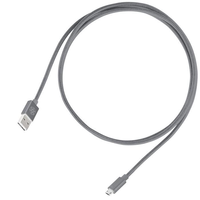 کابل 1.8 متری USB-A به Micro-B سیلورستون مدل CPU01 SilverStone CPU01 MicroUSB 1.8m cables