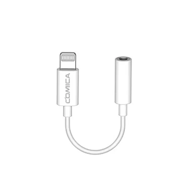 مبدل لایتنینگ به جک 3.5 میلی متری کامیکا مدل CVM-SPX-MI Comica CVM-SPX-MI 3.5mm TRRS-Lightning Audio Cable Adapter