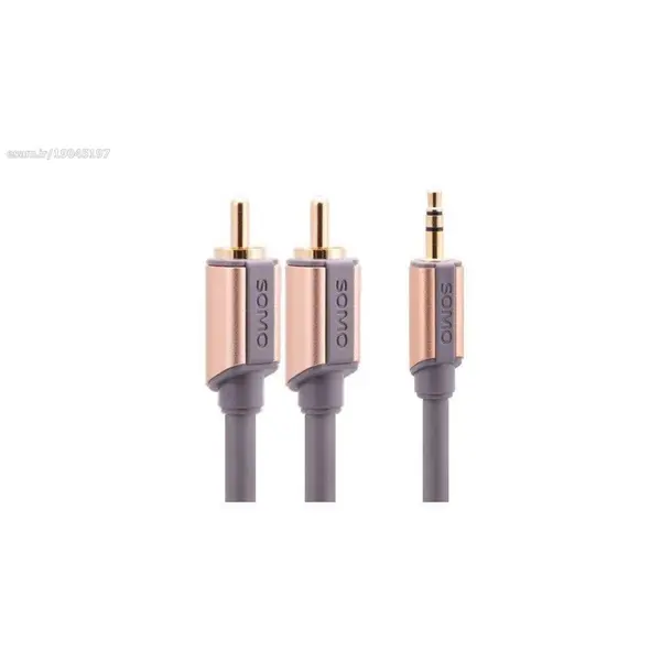 کابل تبدیل جک 3.5 میلی متری به RCA سومو مدل SR5518 طول 1.8 متر Somo SR5518 Aux To RCA Cable 1.8M