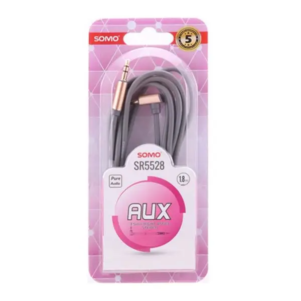 کابل انتقال صدا 3.5 میلی متری سومو مدل SR5525 طول 1.8 متر Somo SR5525 3.5mm Audio Cable 1.8m