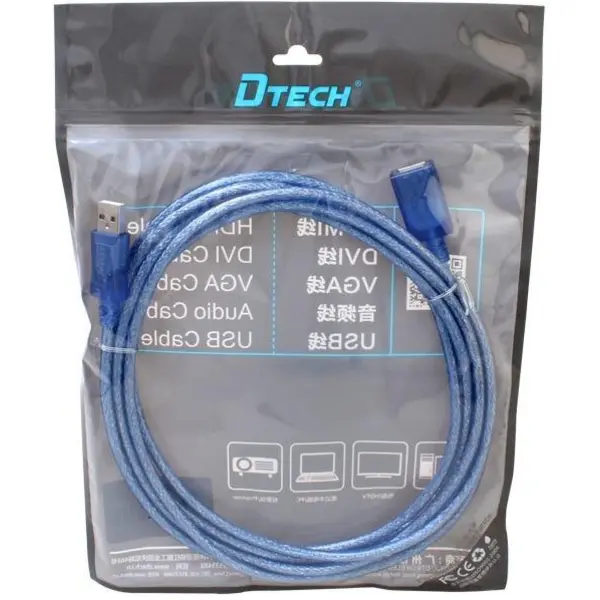 کابل 3 متری افزایش USB دیتک مدل Dtech DT-CU0033