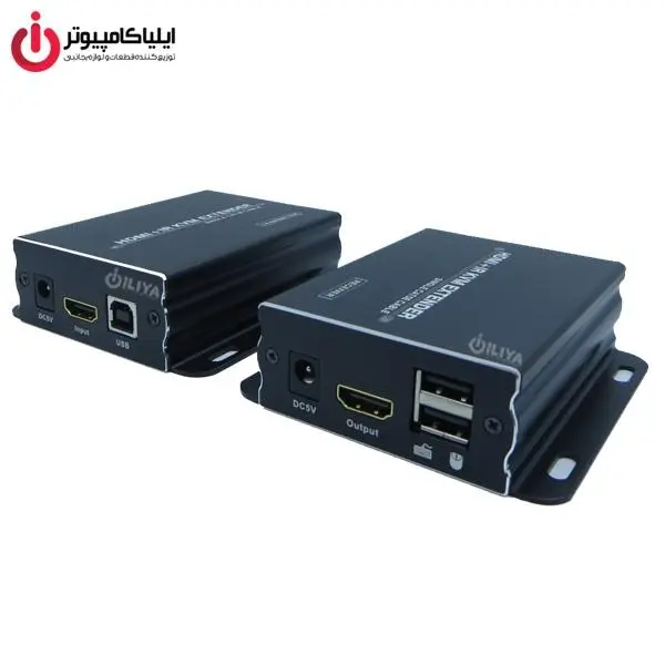 افزایش دهنده 60 متری کابل HDMI و USB2 لایمستون مدل LS-HKE060 Limestone LS-HKE060 HDMI And USB2 Extension Device 60m