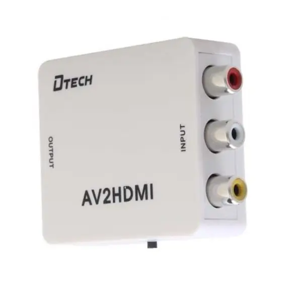 مبدل AV به HDMI دی تک مدل دی تی 6518 DTECH DT-6518 AV TO HDMI CONVERTER