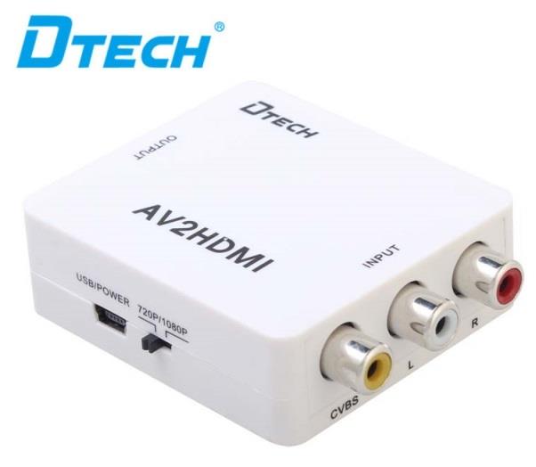 مبدل AV به HDMI دی تک مدل دی تی 6518 DTECH DT-6518 AV TO HDMI CONVERTER