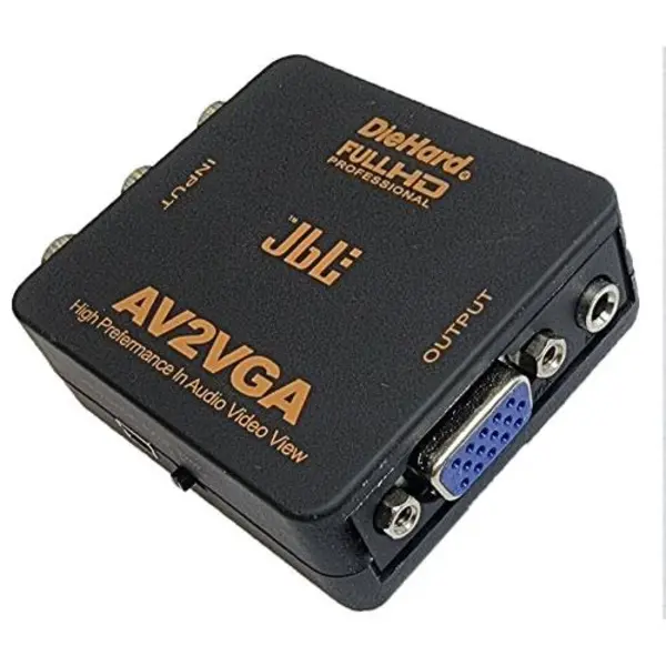 کابل و مبدل تبدیل AV به VGA مدل DieHard JBL جی بی ال AV2VGA کابل و مبدل تبدیل AV به VGA مدل DieHard JBL جی بی ال AV2VGA