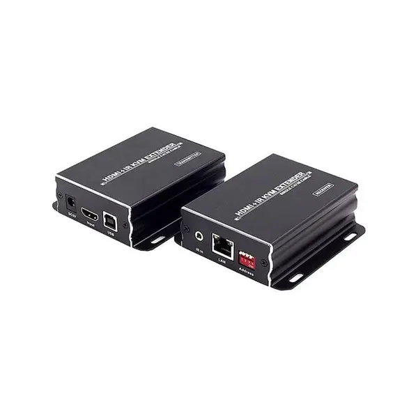 افزایش طول HDMI بر روی کابل شبکه تا 50 متر با قابلیت KVM لایمستون LS-HKE50 LimeStone LSHKE50 HDMIUSB Slim Extender On the LAN Cable Over 50m With KVM