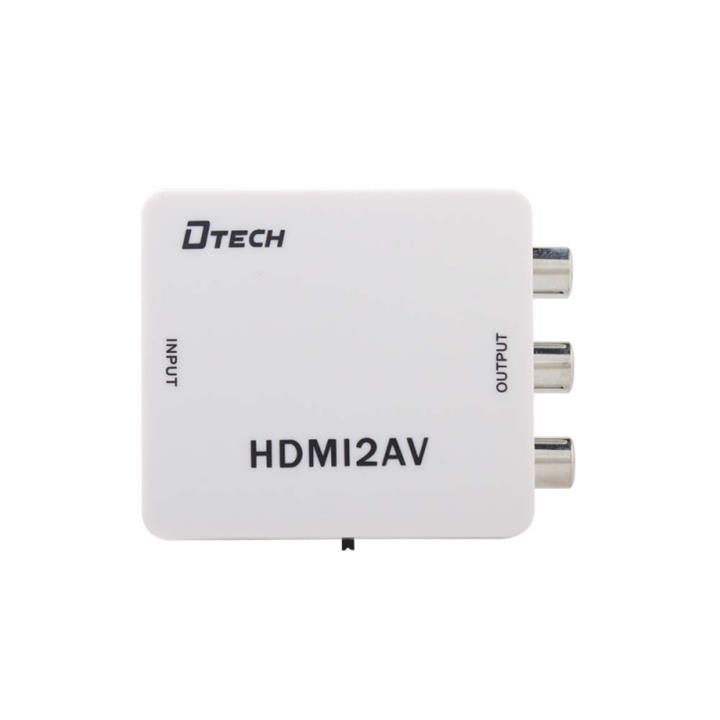 مبدل HDMI به AV دی تک مدل دی تی 6524 DTECH DT-6524 HDMI TO AV CONVERTER