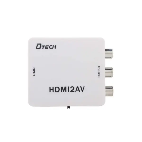 مبدل HDMI به AV دی تک مدل دی تی 6524 DTECH DT-6524 HDMI TO AV CONVERTER