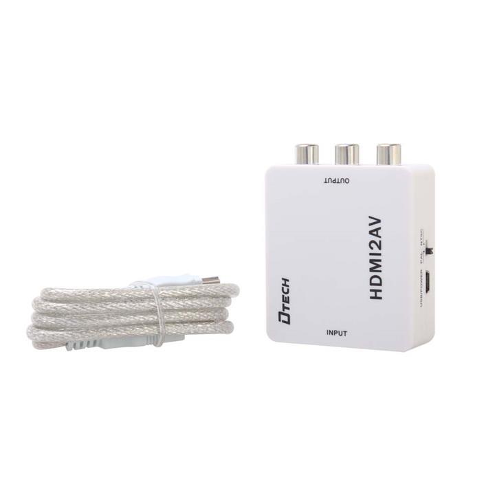 مبدل HDMI به AV دی تک مدل دی تی 6524 DTECH DT-6524 HDMI TO AV CONVERTER