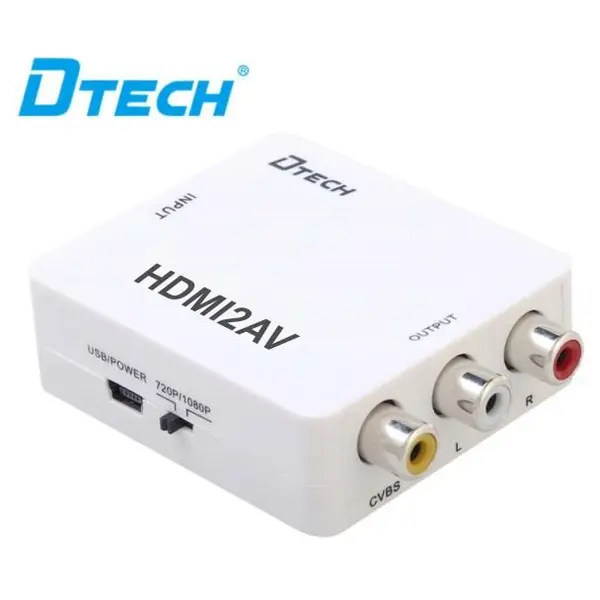 مبدل HDMI به AV دی تک مدل دی تی 6524 DTECH DT-6524 HDMI TO AV CONVERTER
