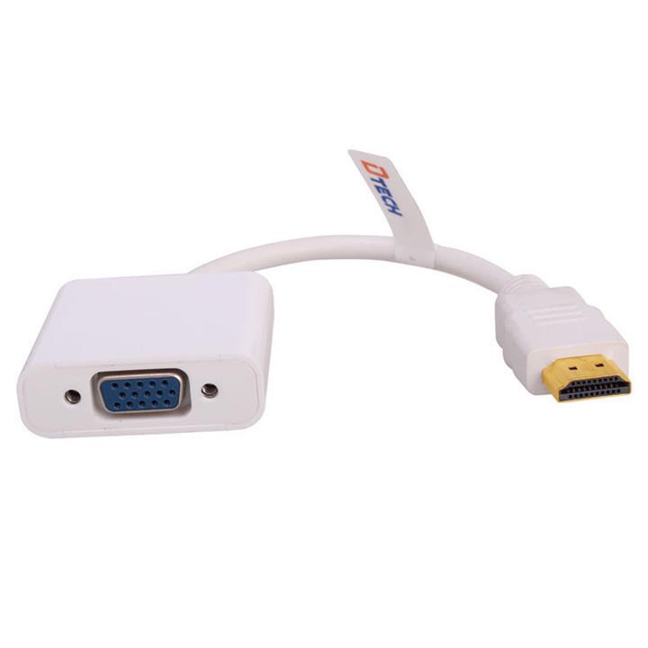 تبدیل HDMI به VGA سیم دار دی تک مدل دی تی 6515 Dtech DT-6515 HDMI TO VGA Cable