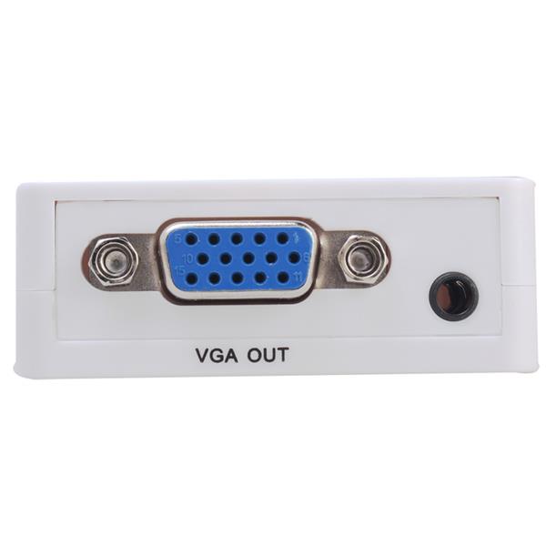 کابل و مبدل تبدیل HDMI به VGA دی تک مدل دی تی 6528 DTECH DT-6528 HDMI TO VGA CONVERTER