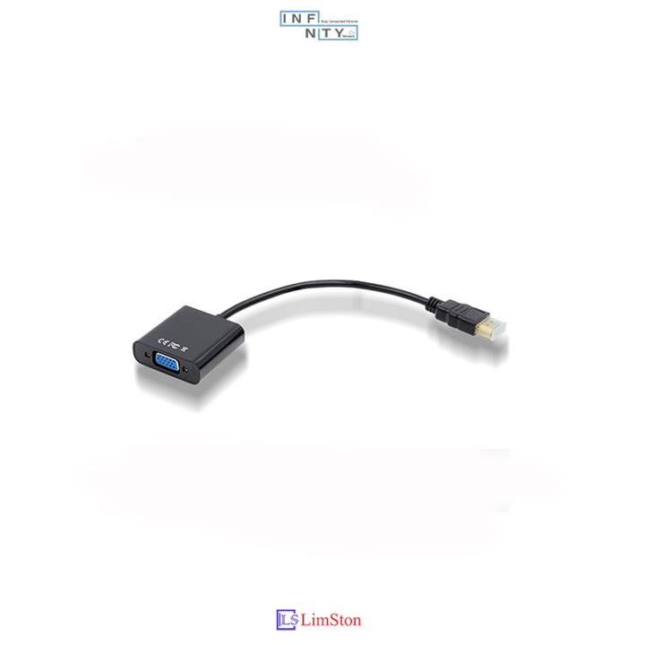 مبدل HDMI به VGA همراه صدا با کیفیت HD لیمستون LimSton مدل LS-H2V LimeStone LSH2V HDMI To VGA Converter