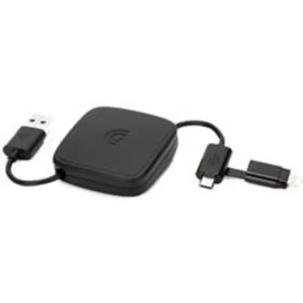 کابل microUSB و لایتنینگ گریفین مدل جمع شونده به طول 68 سانتی متر Griffin Retractable Lightning And microUSB Cable 68cm