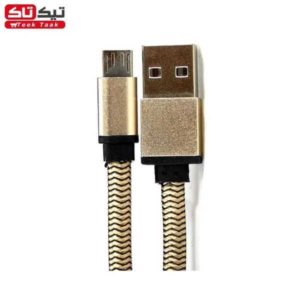 کابل رابط micro USB رنگ بژ Dekkin