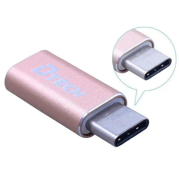 تبدیلmicroUSB بهUSB Type-C  دیتک مدل DT-T0002B Dtech DT-T0002B microUSB to Type-C Adapter