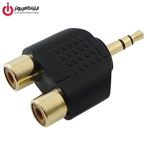 تبدیل یک به دو RCA به جک 3.5 میلی متری دایو مدل HQP کد MA81 Daiyo HQP MA81 Stereo Earphone Splitter